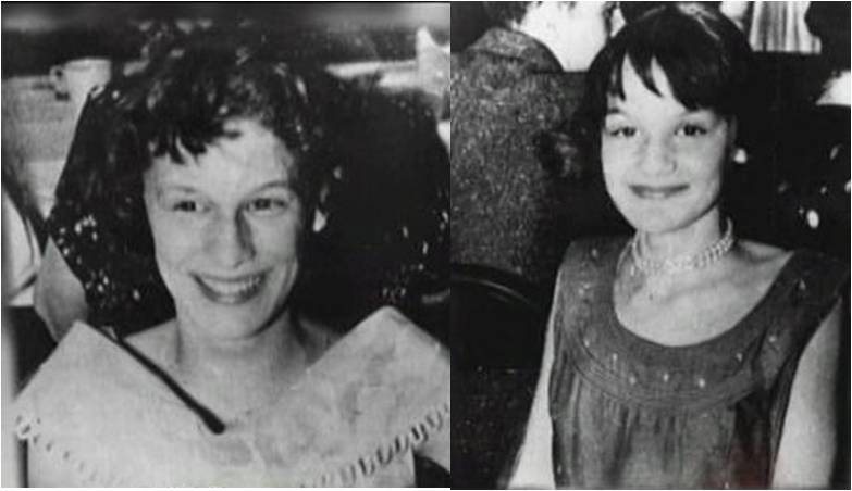 Public-domain archival portrait of Barbara and Patricia Grimes from before 1957.