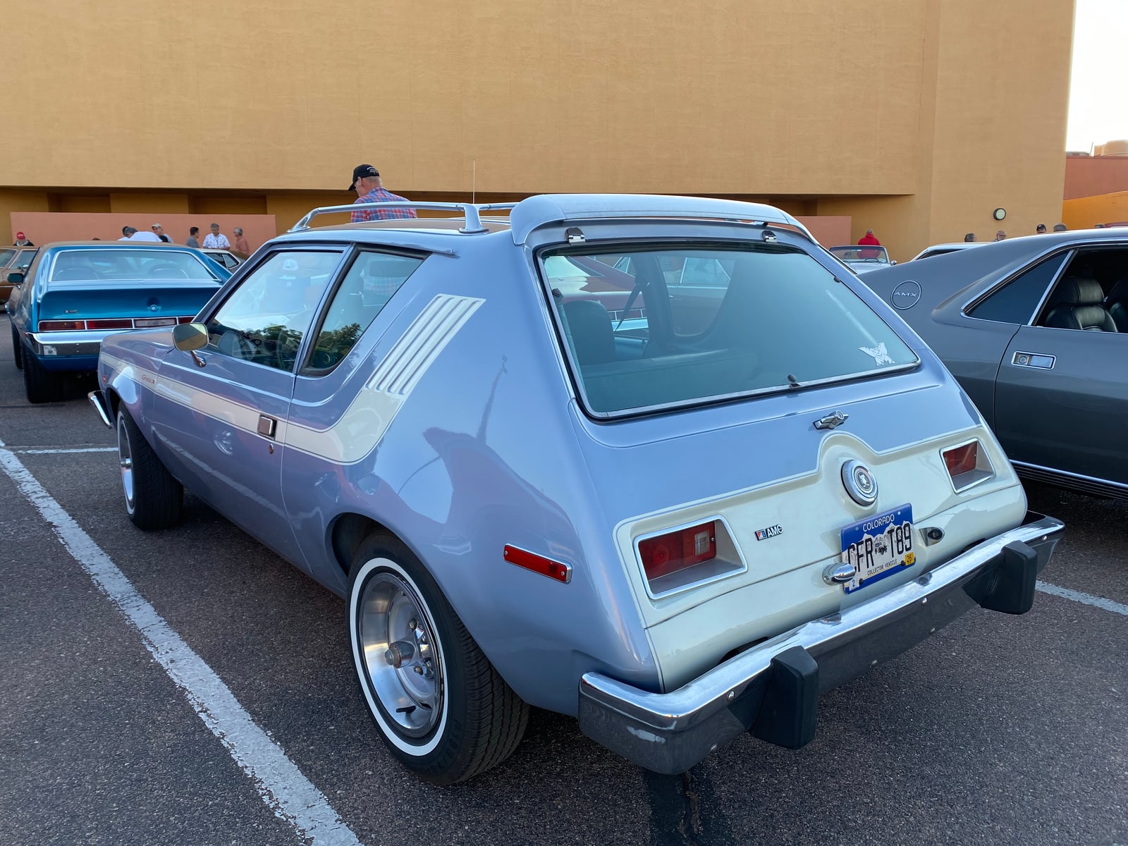 Creative Commons photograph of a blue 1974 AMC Gremlin used as representative vehicle context.
