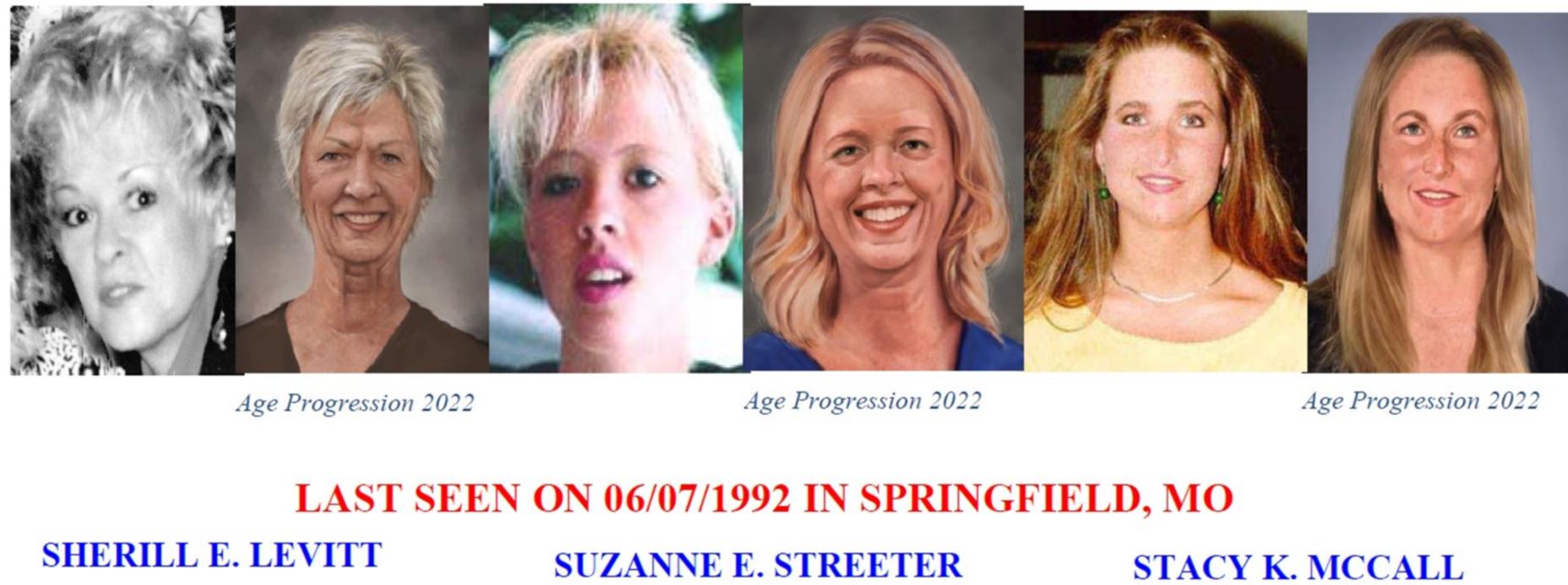 FBI ViCAP case image for Sherrill Levitt, Suzanne Streeter, and Stacy McCall