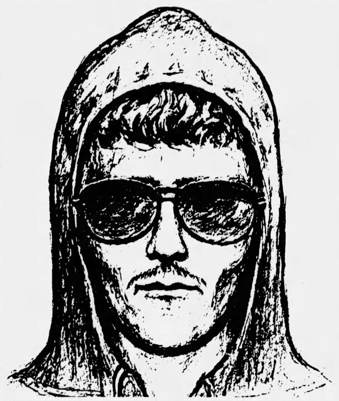FBI composite sketch of the Unabomber suspect seen in Salt Lake City in 1987