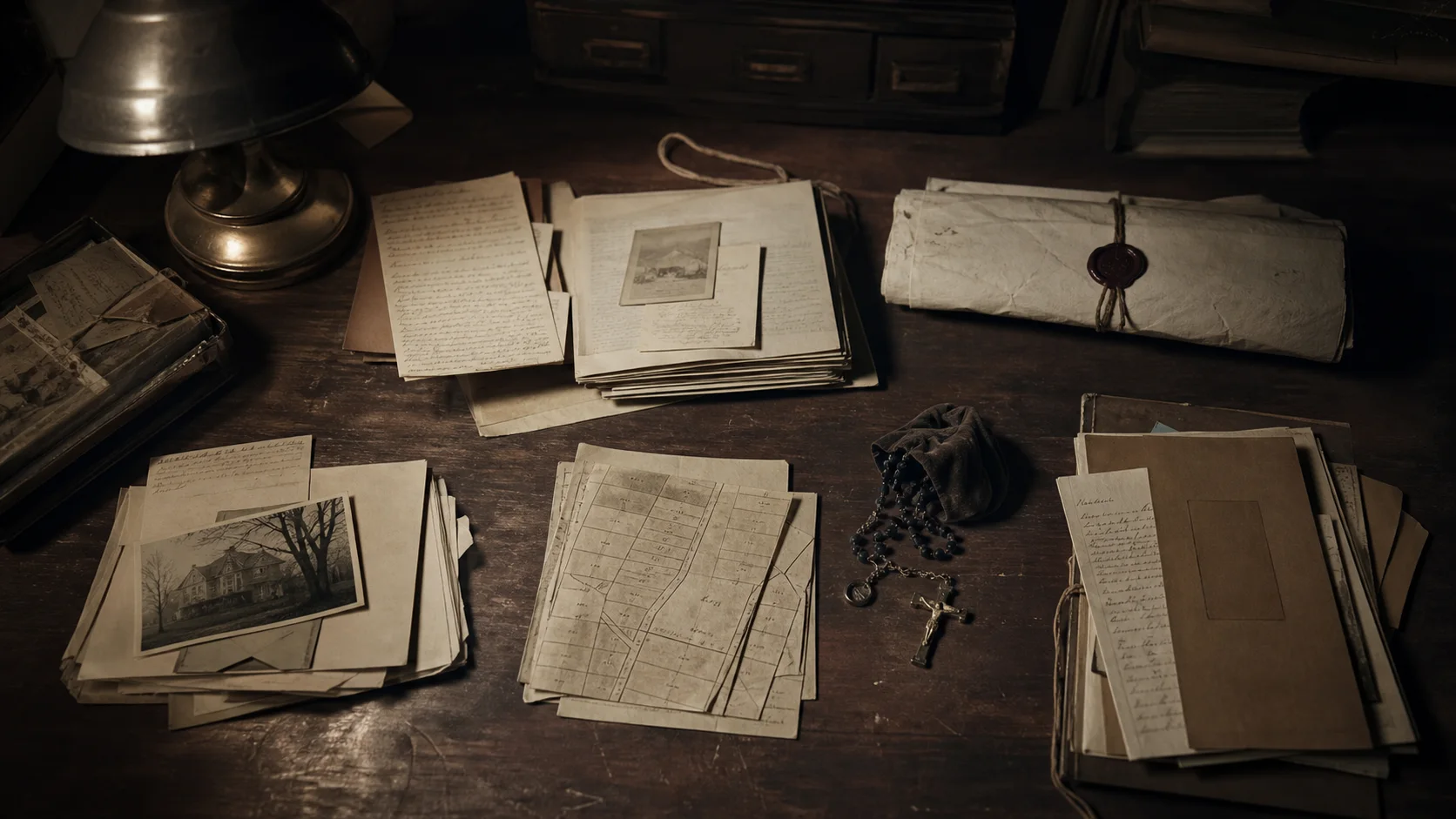 Unresolved family, property, church, and neighbor records arranged as uncertain theories