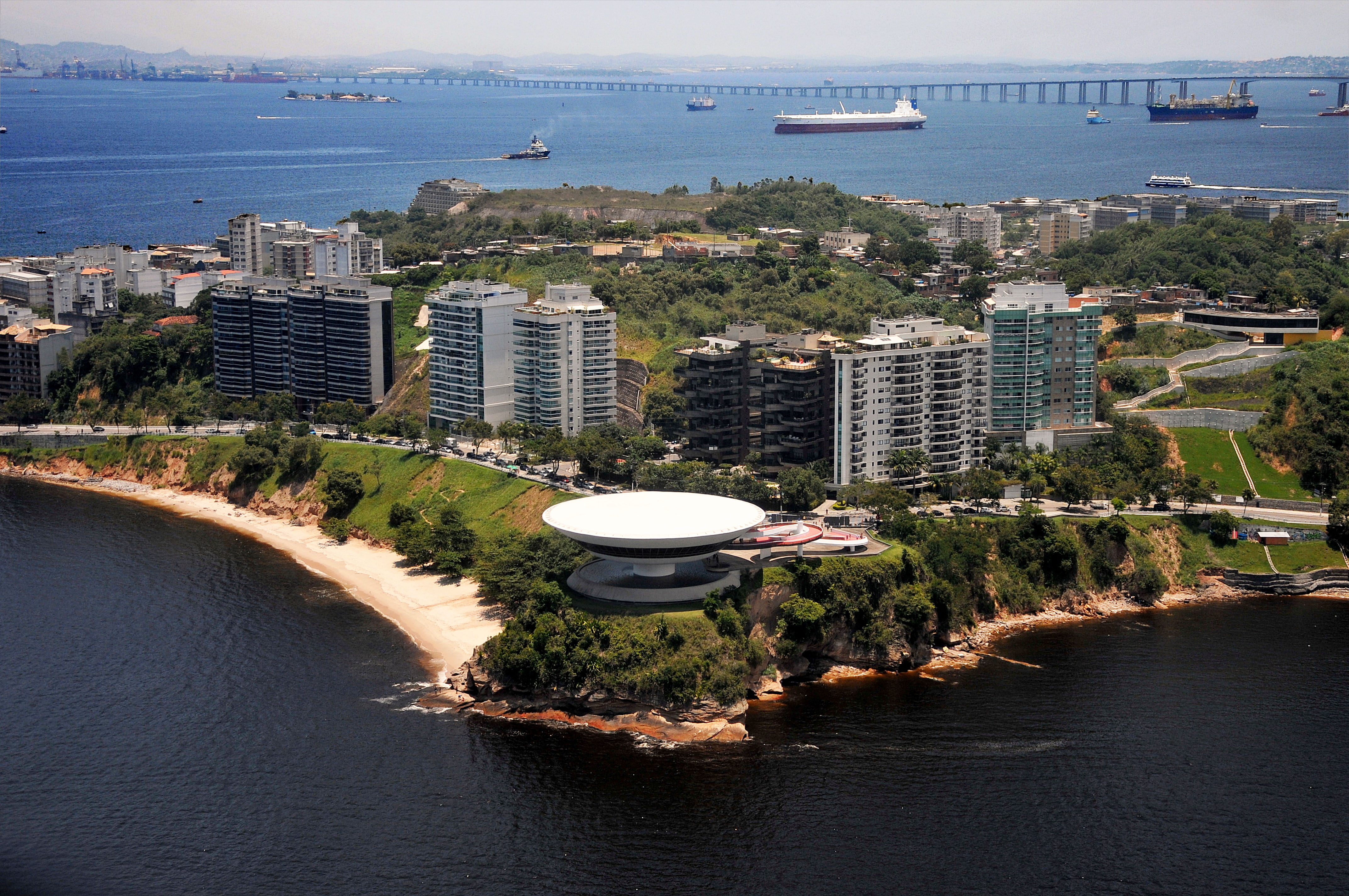 Aerial view of Niterói, Rio de Janeiro, Brazil