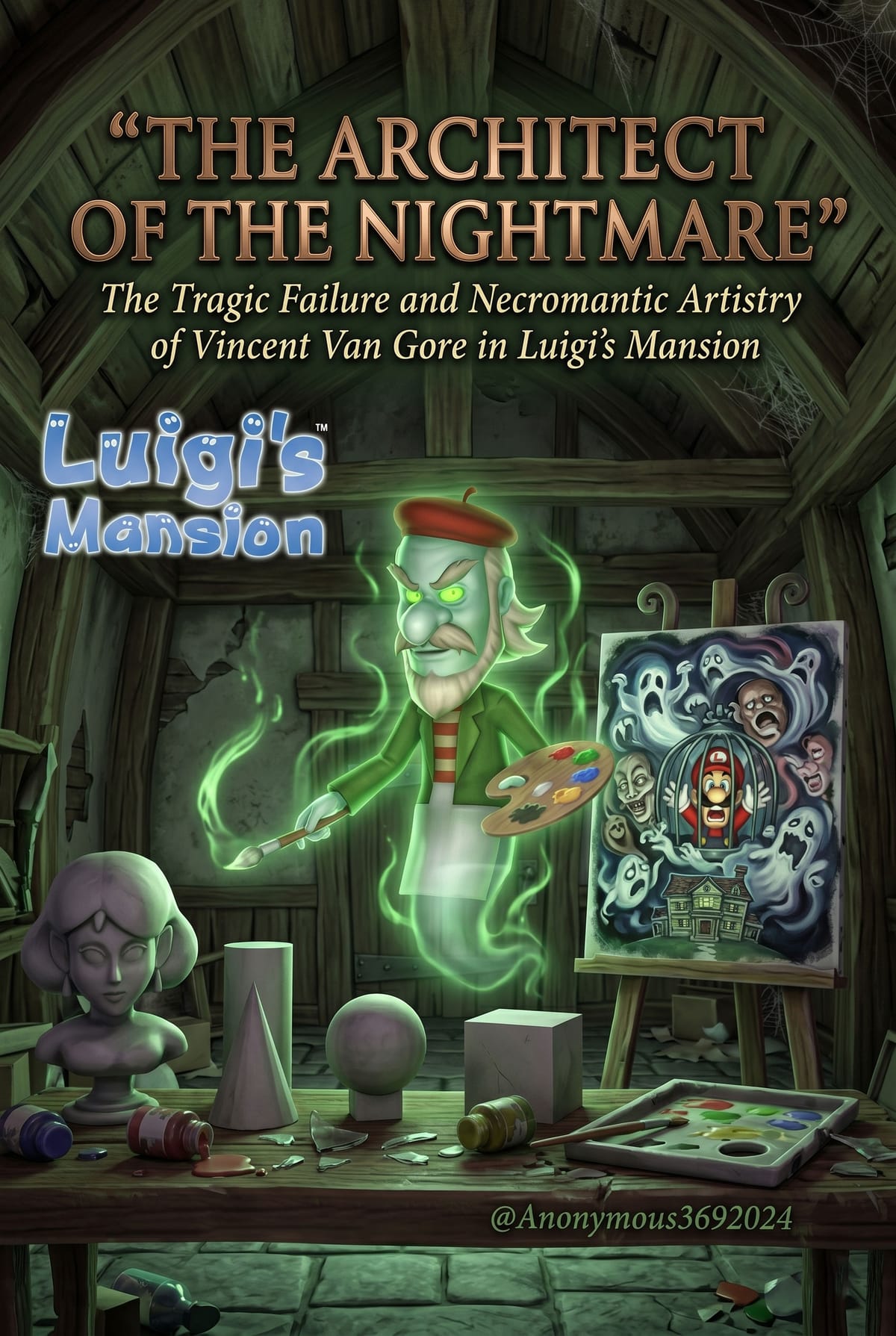 Vincent Van Gore Painted Rejection Into Luigi's Mansion's Army