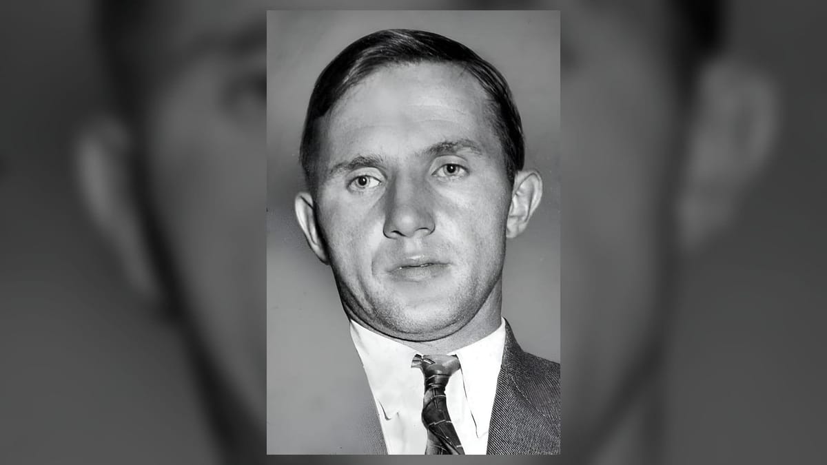 Bruno Richard Hauptmann in a 1934 archival portrait, the convicted killer in the Lindbergh kidnapping case.