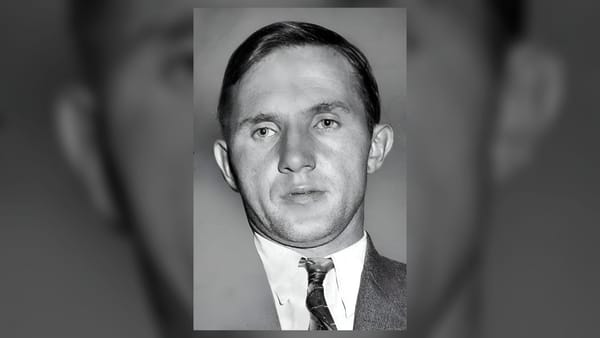 Bruno Richard Hauptmann in a 1934 archival portrait, the convicted killer in the Lindbergh kidnapping case.