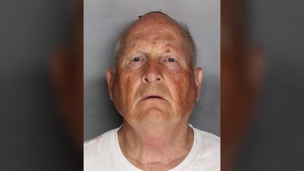 Joseph James DeAngelo in a 2018 Sacramento Sheriff mugshot, the Golden State Killer identified through genetic genealogy.